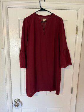 JCrew Burgundy Dress